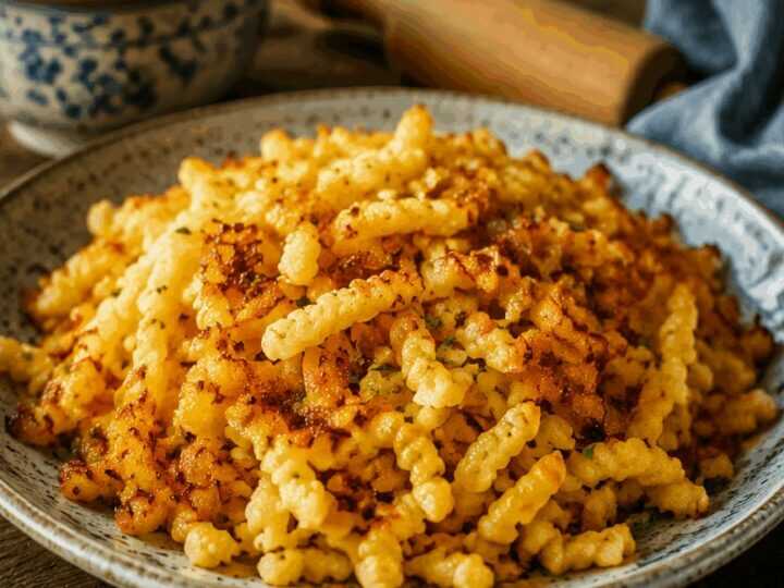 Spätzle knusprig geröstet aus dem Airfryer, der Klassiker neu entdeckt