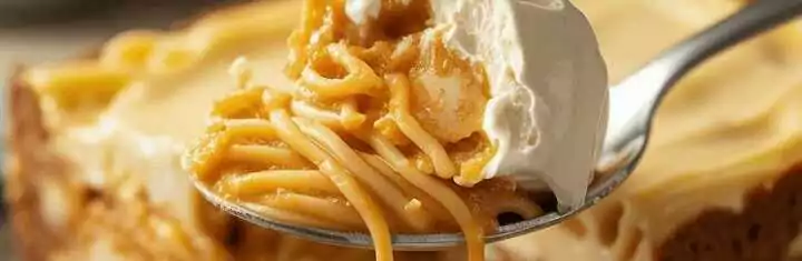 Spaghettieis Blechkuchen mit 450 g Magerquark, ein Tassenrezept