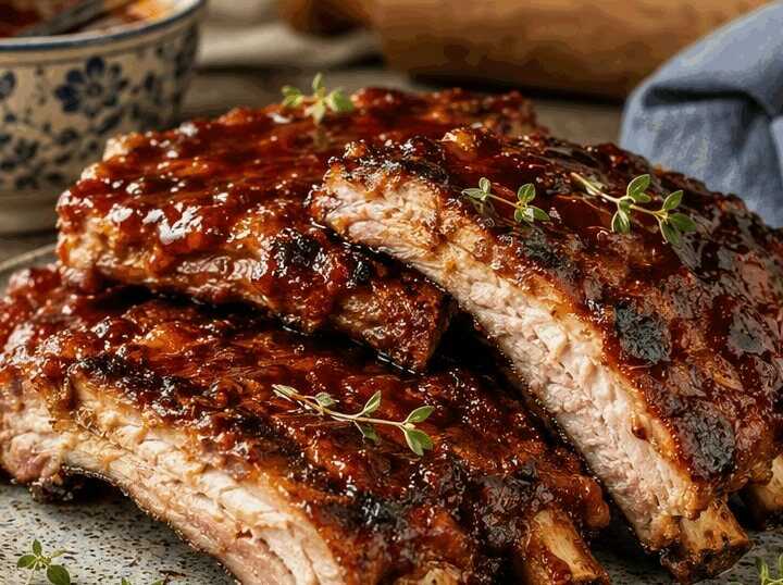 Spareribs mit BBQ-Glasur aus dem Airfryer, der Klassiker neu entdeckt