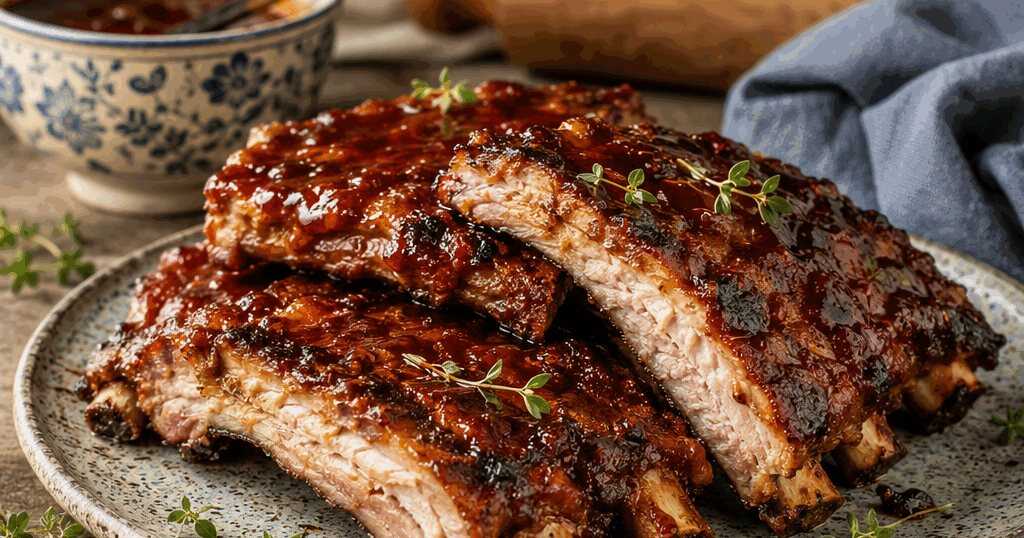 Spareribs mit BBQ-Glasur aus dem Airfryer