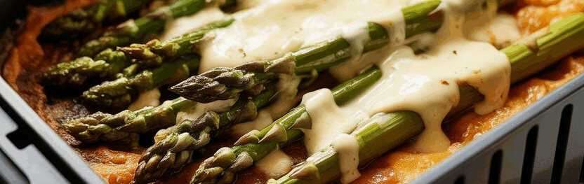 Spargel gebacken aus der Heißluftfritteuse – so sieht es fertig aus