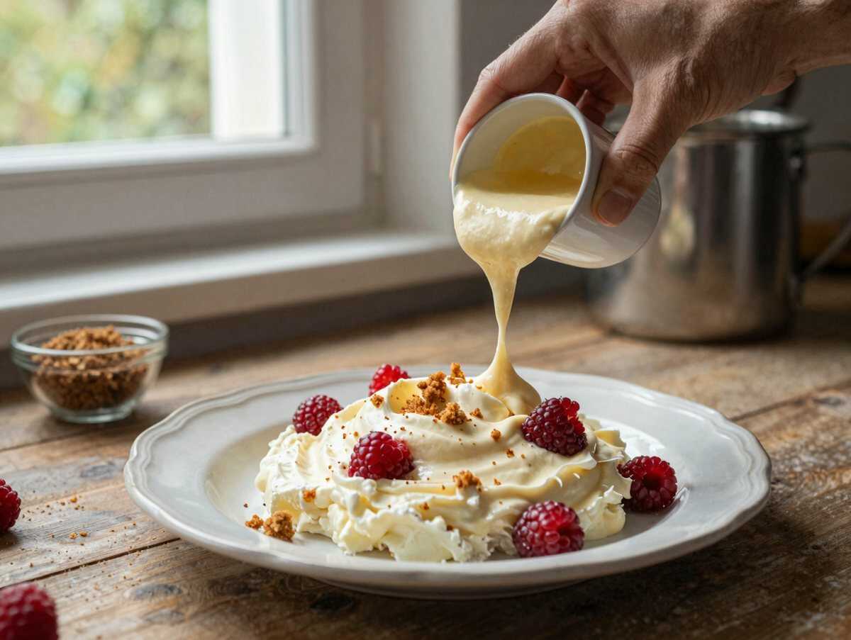 Spekulatius-Himbeer-Traum: Entdecke das unwiderstehliche Tiramisu-Rezept! – während der Zubereitung