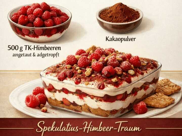 Spekulatius-Himbeer-Traum: Entdecke das unwiderstehliche Tiramisu-Rezept!