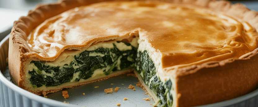Spinatpita mit 250 g Topfen die 2x im Woche backe