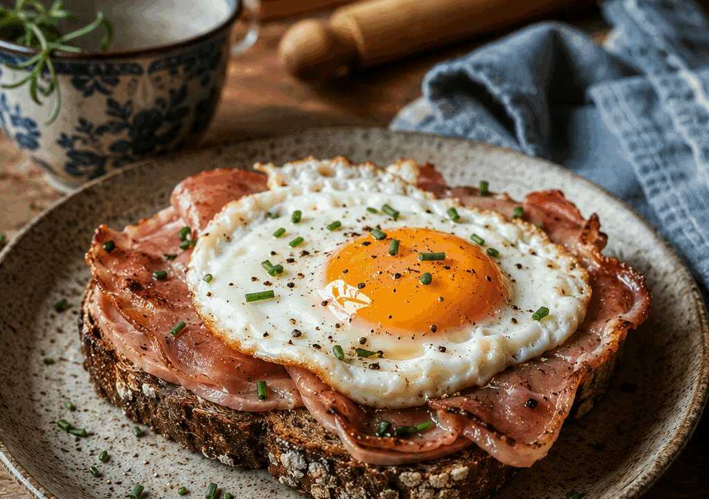 Strammer Max aus der Heißluftfritteuse, der Klassiker neu entdeckt