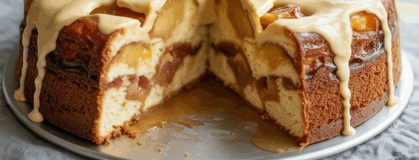 Suchtgefahr garantiert, Apfel Eierlikör Kuchen – so sieht es fertig aus