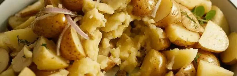 Süddeutscher Kartoffelsalat (Essig-Öl-Basis) – so sieht es fertig aus