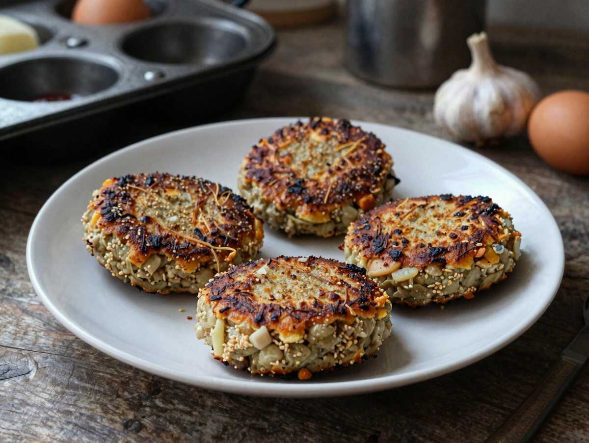 Süßkartoffel-Burger aus der Heißluftfritteuse – während der Zubereitung