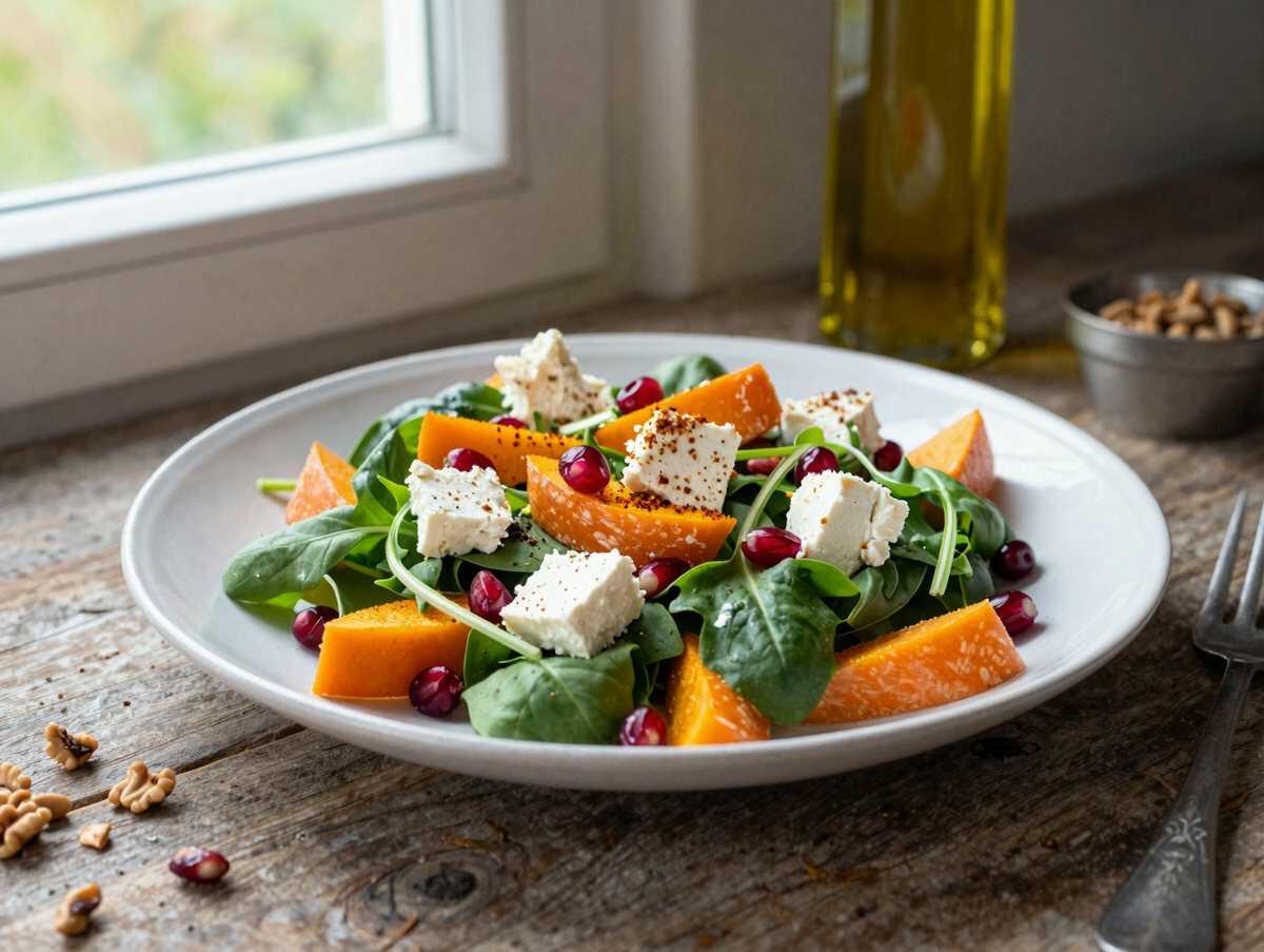 Süßkartoffel-Salat mit Feta und Granatapfel – die ganze Familie ist begeistert – während der Zubereitung
