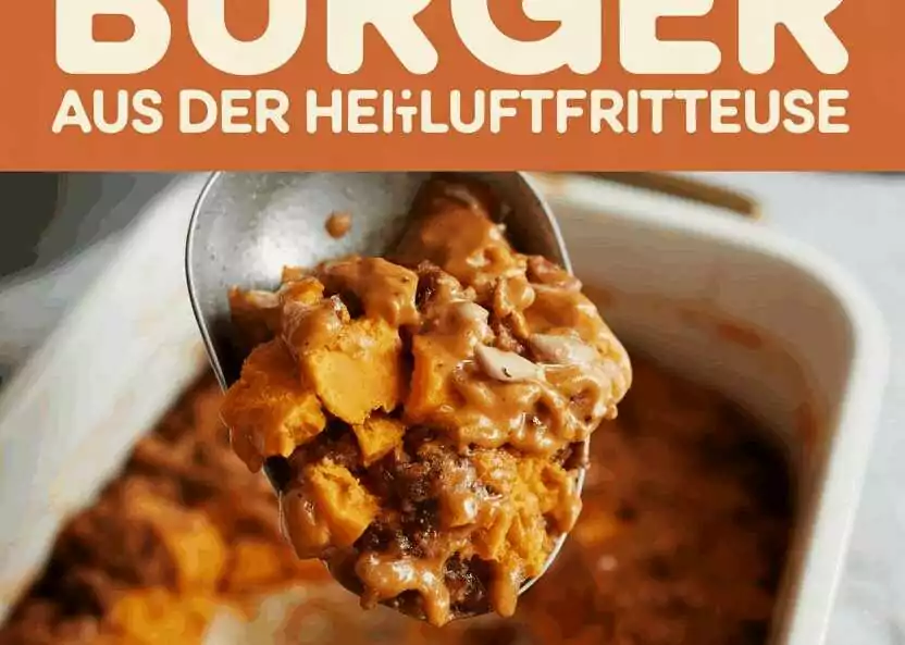 Süßkartoffel-Burger aus der Heißluftfritteuse