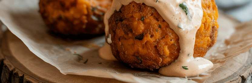 Süßkartoffel-Kroketten aus dem Airfryer – so sieht es fertig aus