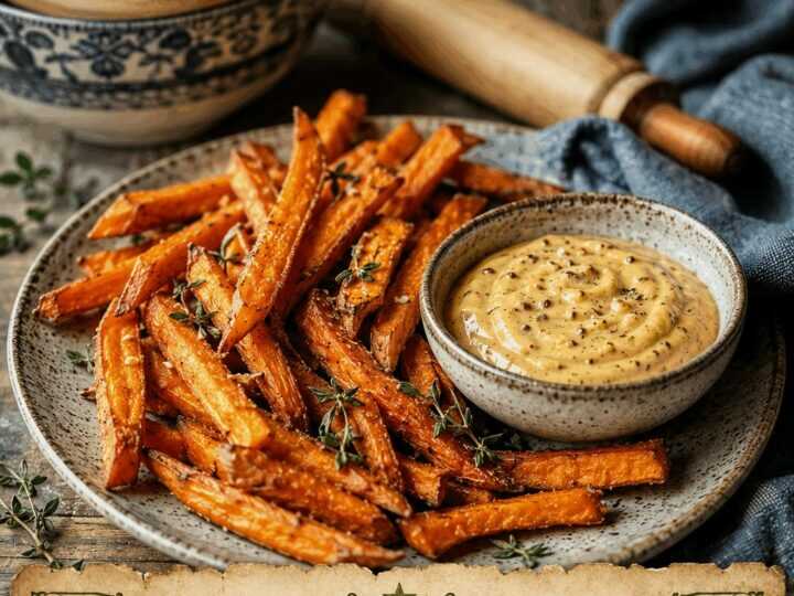 Süßkartoffel-Pommes mit Honig-Senf-Dip – das Beilagen-Rezept, nach dem alle fragen