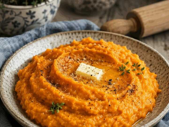 Süßkartoffel-Püree mit Muskat – perfekt fürs Meal Prep am Sonntag