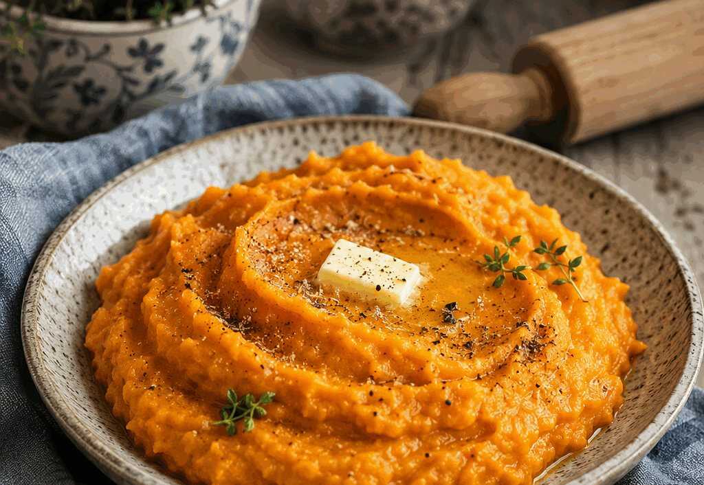 Süßkartoffel-Püree mit Muskat – perfekt fürs Meal Prep am Sonntag