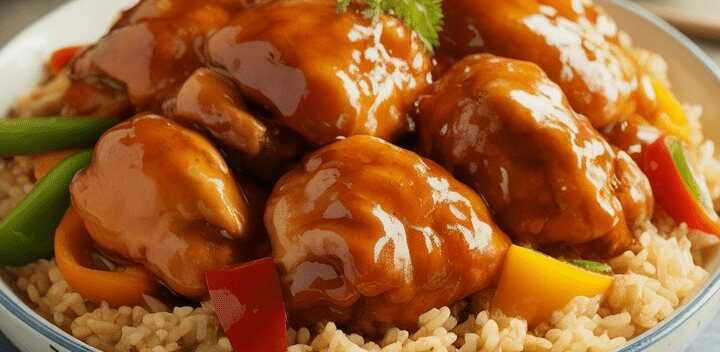 Süßsauer mit 350 g Hühnerbrüst besser als im chinesischen Restaurant