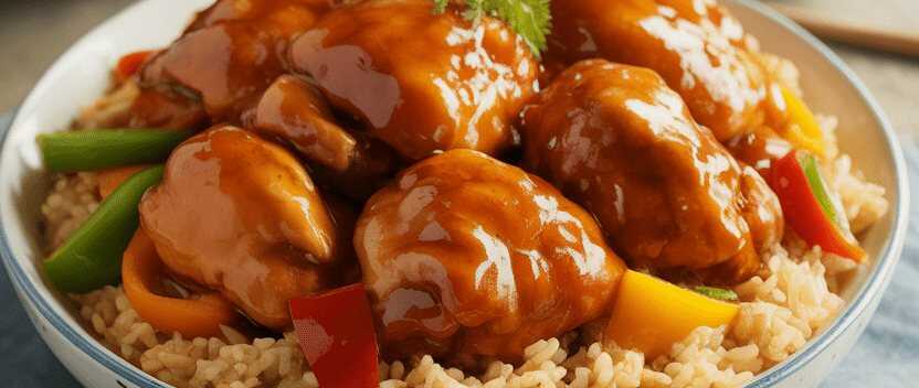 Süßsauer mit 350 g Hühnerbrüst besser als im chinesischen Restaurant
