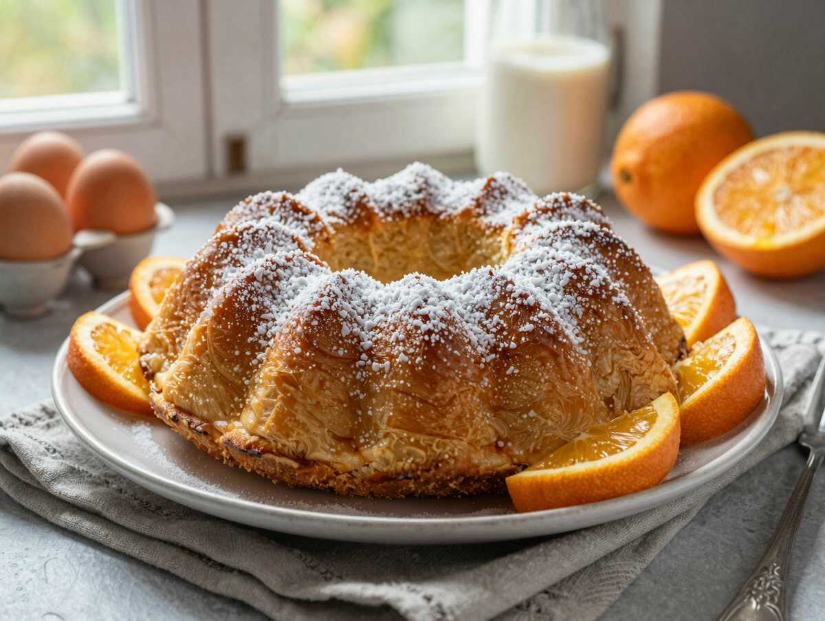 Super Flaumiger Orangen-Gugelhupf: Ein Rezept zum Verlieben! – während der Zubereitung