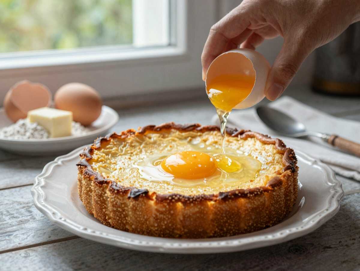 Super Saftiger Vanillepudding-Kuchen: Entdecke das unwiderstehliche Rezept! – während der Zubereitung