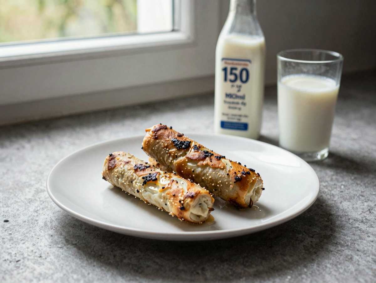 Superleckere Berliner Knüppel zum Frühstück mit 150 ml Milch – während der Zubereitung