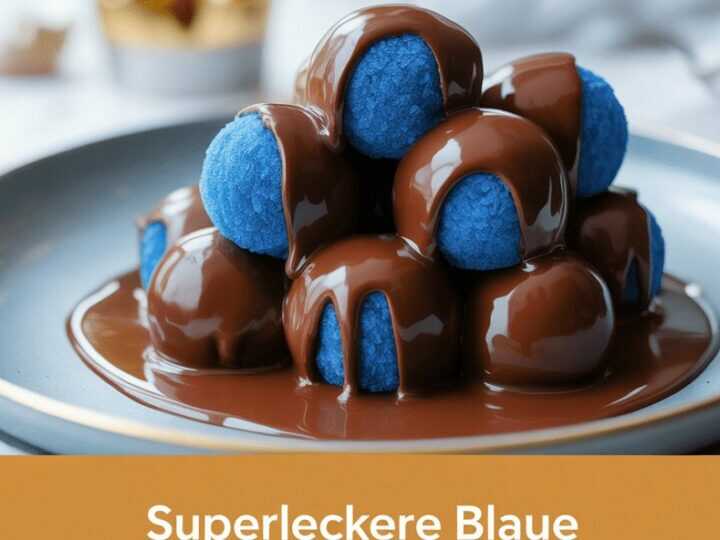Superleckere Blaue Weihnachts Trüffel mit 200 g Schokolade