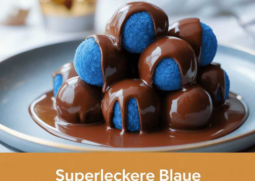 Superleckere Blaue Weihnachts Trüffel mit 200 g Schokolade