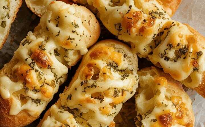 Superleckere Käsestangen mit Knoblauch in 20 Minuten zubereitet