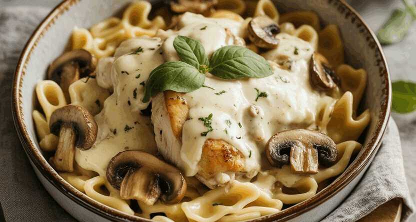 Supersaftige Hähnchen Champignonsfanne in wenigen Minuten