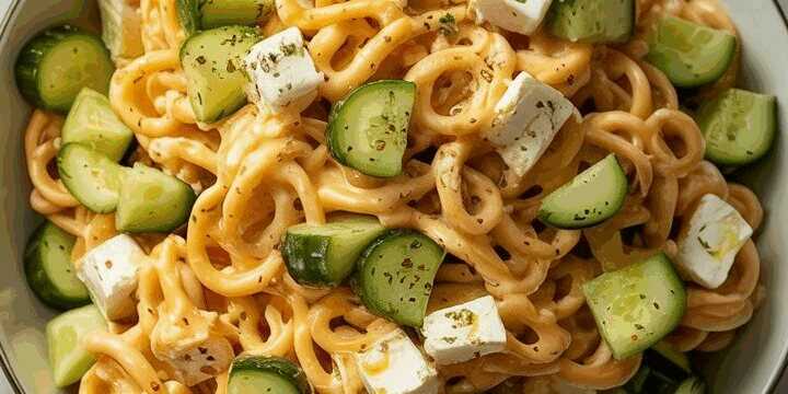 Superschneller Gurken Feta-Salat passt gerade sooo gut