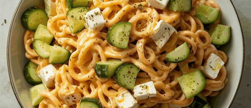 Superschneller Gurken Feta-Salat passt gerade sooo gut