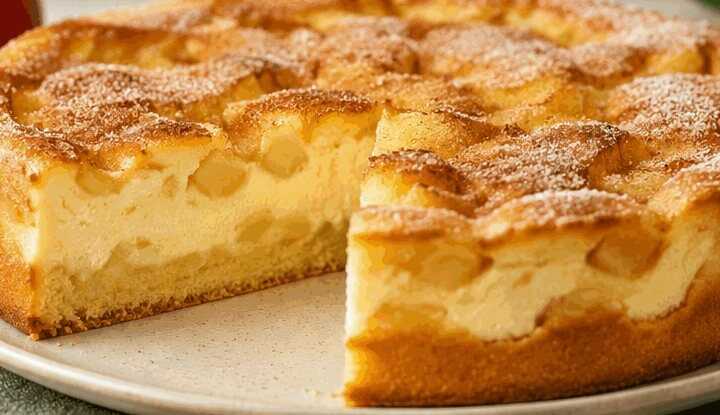Superschnelles Rezept für Apfelpudding-Kuchen!