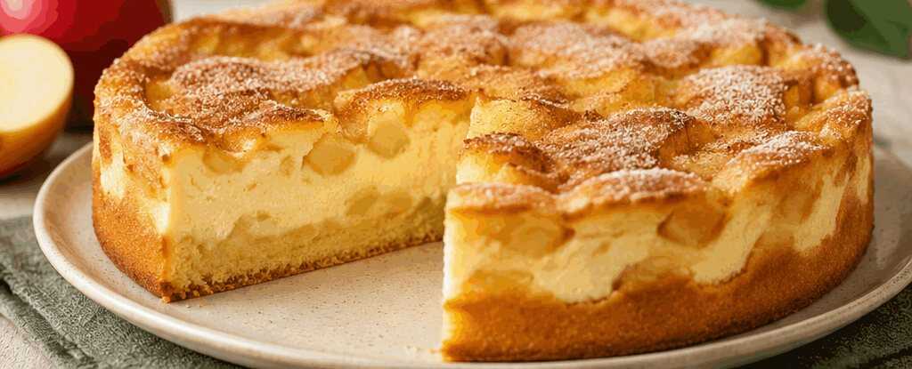 Superschnelles Rezept für Apfelpudding-Kuchen!