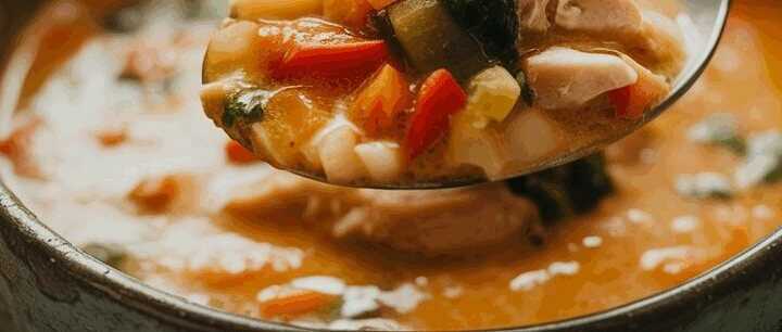 Thai Kokos Suppe mit Gemüse in 20 Minuten gekocht