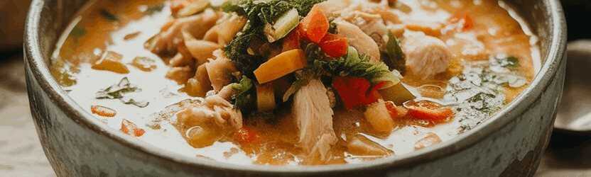 Thai Kokos Suppe mit Gemüse in 20 Minuten gekocht – so sieht es fertig aus