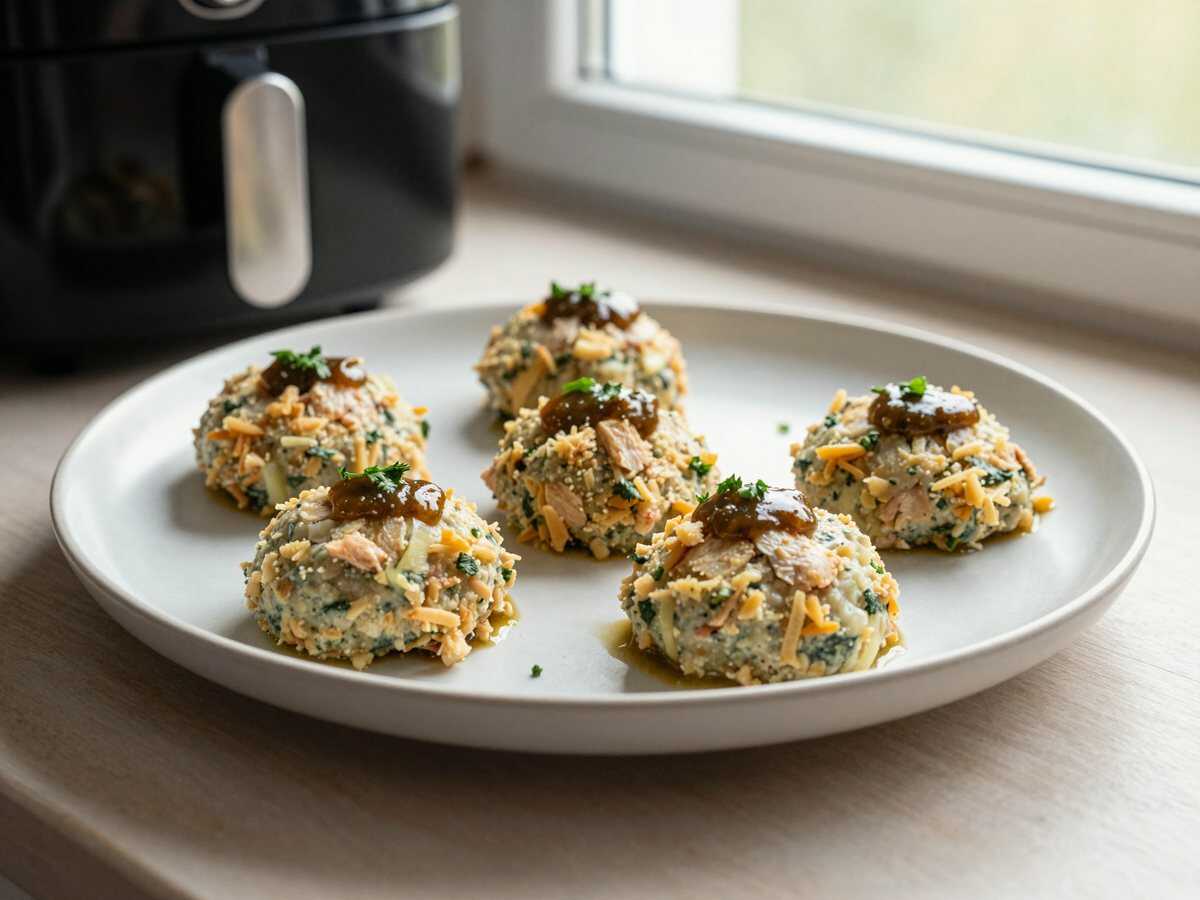 Thunfisch-Frikadellen aus dem Airfryer: so einfach war es noch nie – während der Zubereitung