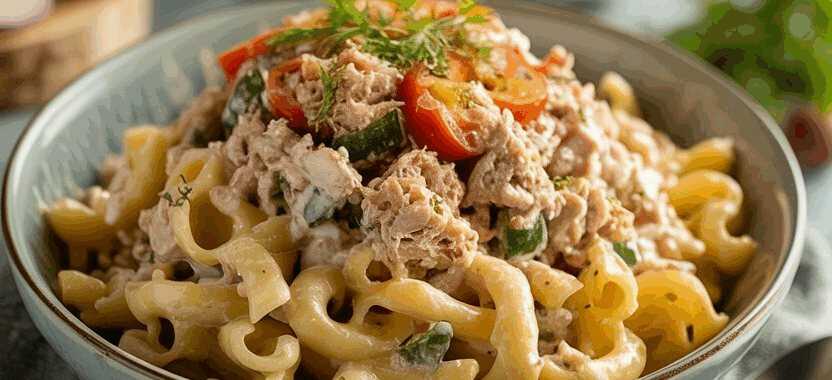 Thunfischsalat mit Ei und Gurke