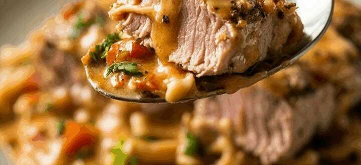 Thunfischsteak kurz gegart im Airfryer