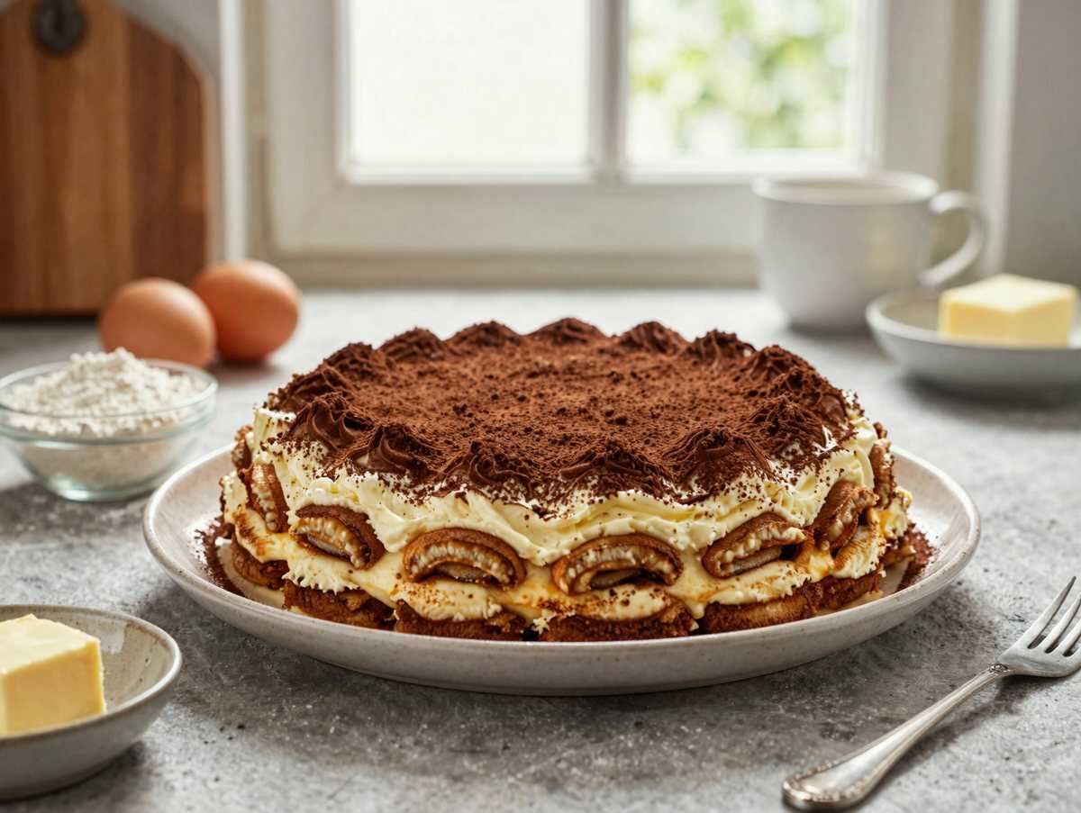 Tiramisu Gugelhupf in 10 Minuten bereit für den Ofen – während der Zubereitung
