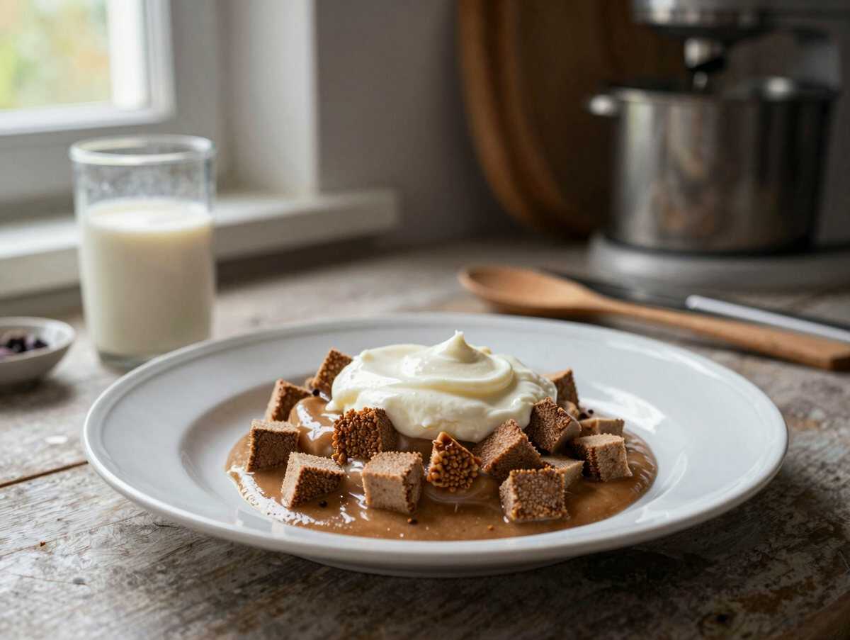 Toffifee-Likör ganz einfach selbst gemacht – das Gelingsicher-Rezept! – während der Zubereitung