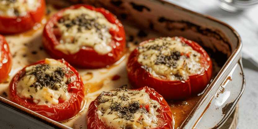 Tomatenhälften mit Kräutern gebacken