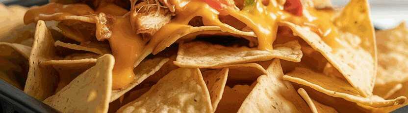 Überbackene Nachos aus dem Airfryer – so sieht es fertig aus