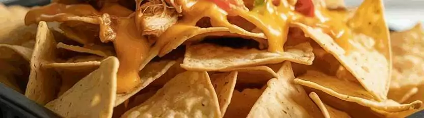 Überbackene Nachos aus dem Airfryer – so sieht es fertig aus