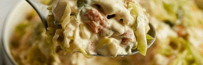 Übernacht Salat mit 800 g Chinakohl & 250 g Mayonnaise