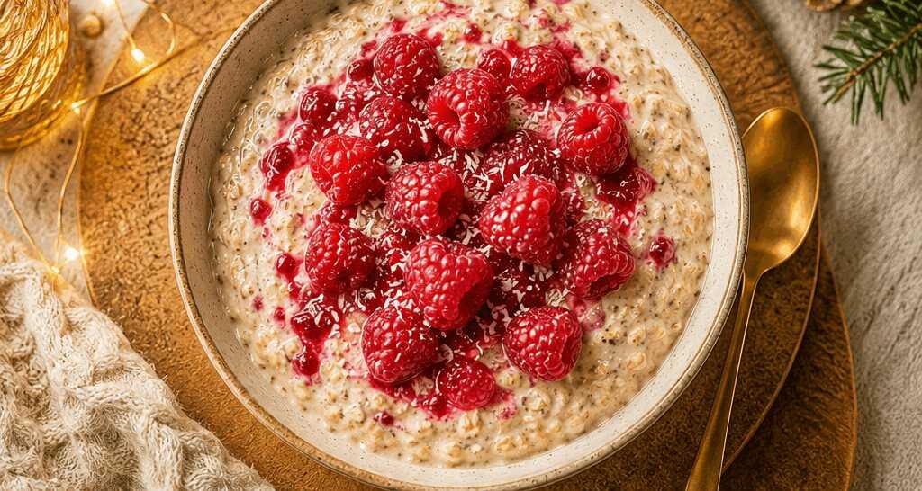 Überraschend leckere Overnight Oats mit frischen Himbeeren ausprobieren!