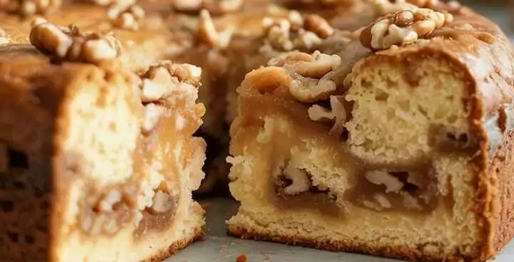 Ultrasaftiger Nusskuchen in 5 Minuten zubereitet