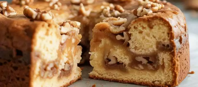 Ultrasaftiger Nusskuchen in 5 Minuten zubereitet
