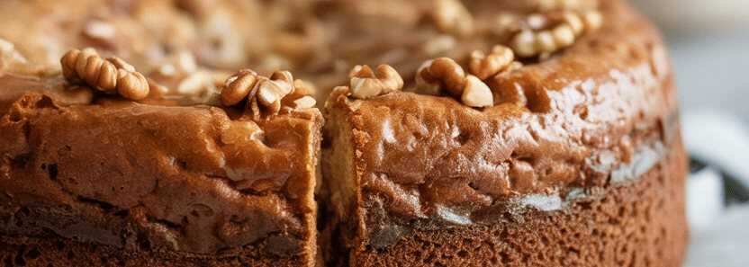 Ultrasaftiger Nusskuchen in 5 Minuten zubereitet – so sieht es fertig aus