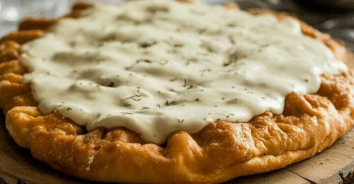 Ungarische Langos mit 250g Creme die immer gelingen