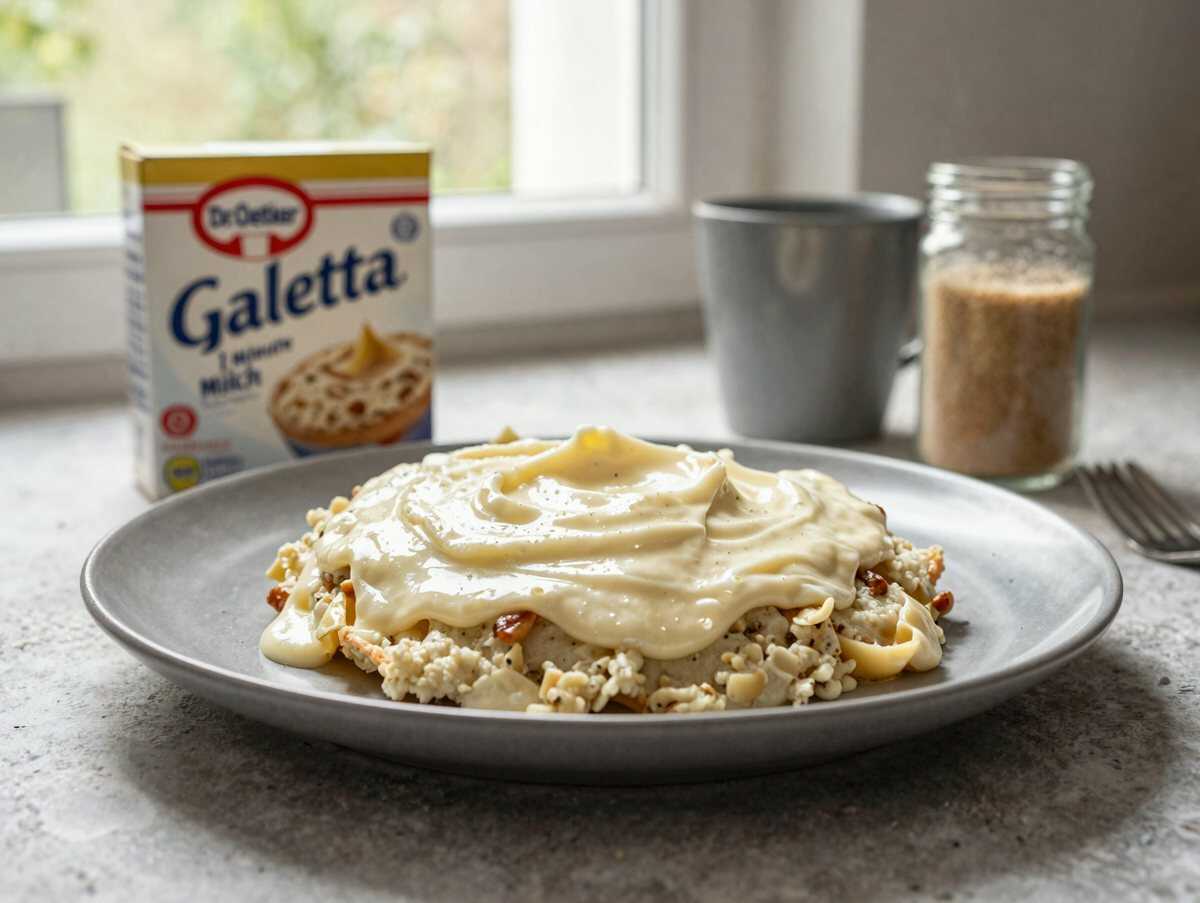 Unglaublich: Dieses schnelle Rezept für einen Kaffee-Kuchen ganz ohne Backen! – während der Zubereitung