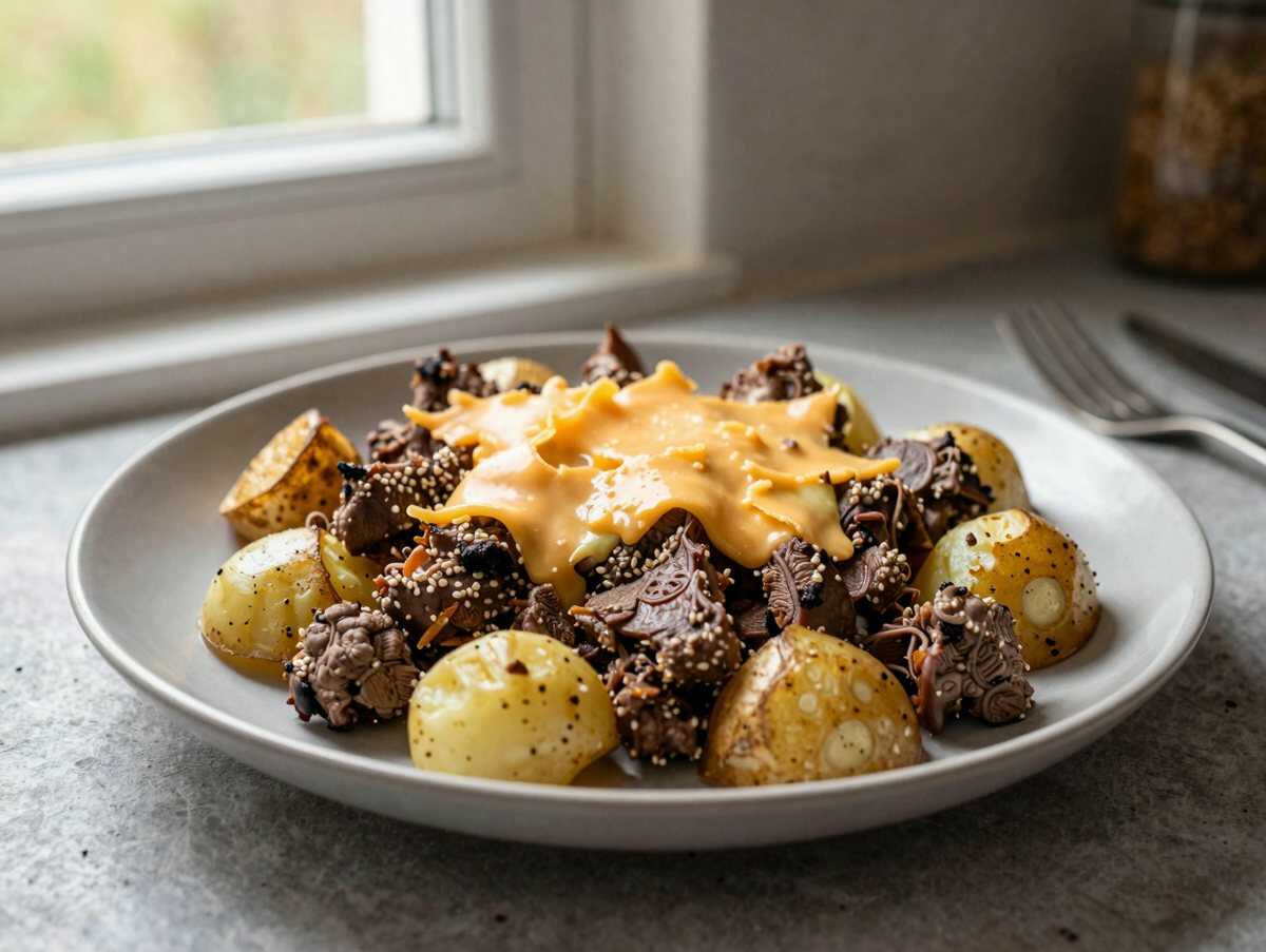 Unglaublich einfaches Rezept für Hobo-Auflauf mit Hackfleisch, das Sie heute Abend ausprobieren müssen! – während der Zubereitung