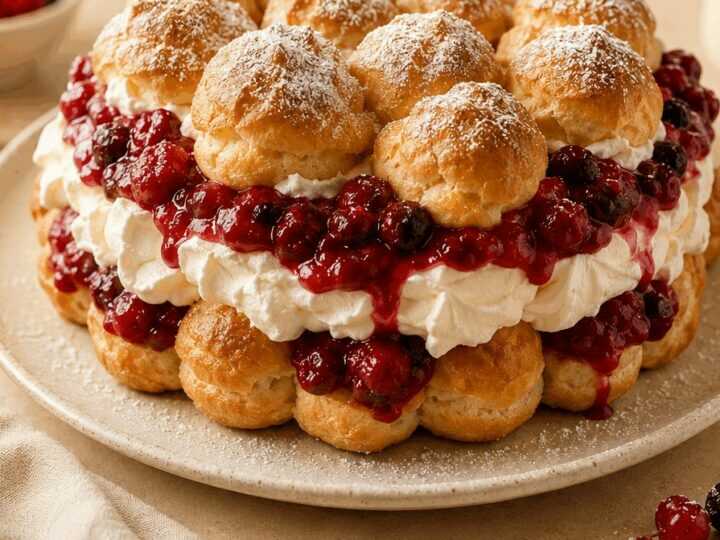 Unglaublich einfaches Windbeutel-Tortenrezept, das du ausprobieren musst!